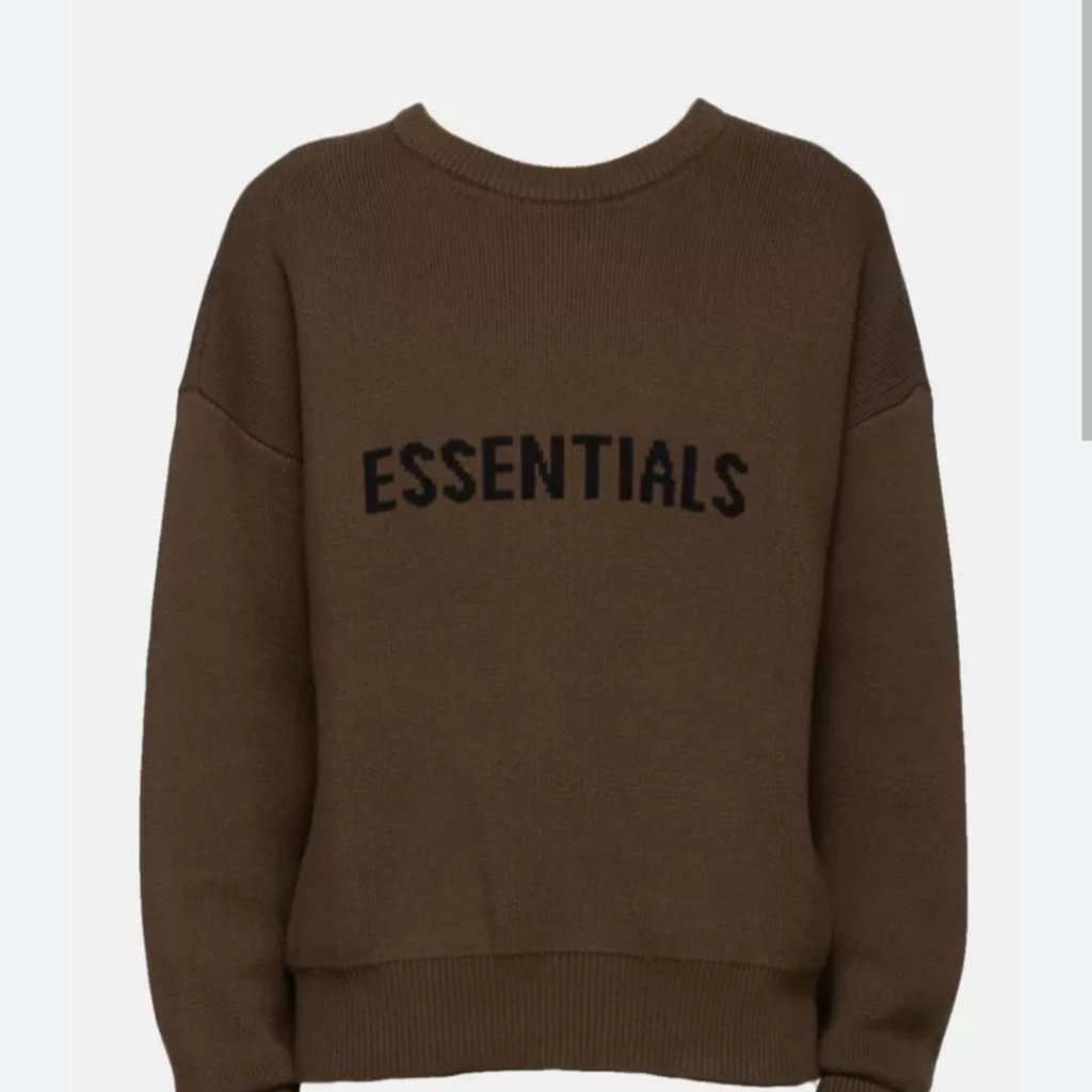 Fear Of God Knit Sweater Color Brown /Rain Drum Xl